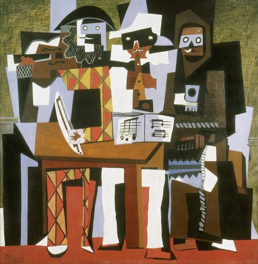 Picasso's Three Musicians painting